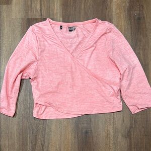 Gymshark Pink Wrap Top